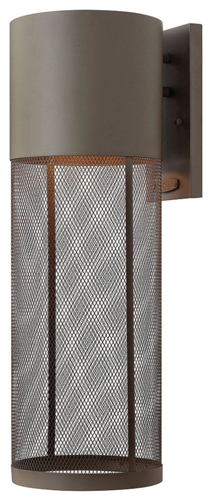 Hinkley Aria 1 Light Buckeye Bronze Outdoor Wall Light, 2305KZ