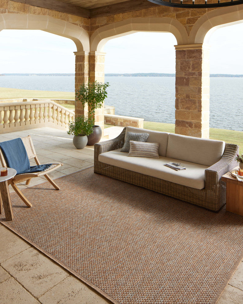 Loloi II Merrick Oatmeal / Sunrise 18" x 18" Sample Rug