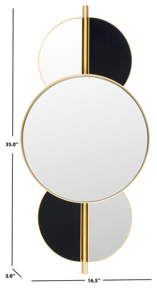 Safavieh Syrus 16.5" Mirror, Gold/Multi