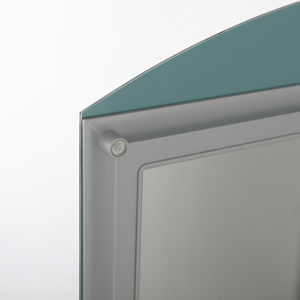 Aluminum Bathroom Medicine Cabinet, Recess Or Surface Mount, 20"x31"