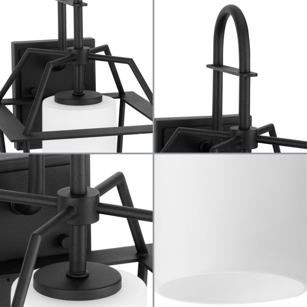 Chilton Collection 17-3/4, 1-Light Textured Black Outdoor Wall Lantern