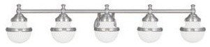 Livex Lighting 5 Light Brushed Nickel Bath Light - 5715-91
