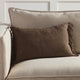 Jaipur Living Majere Solid Brown Poly Fill Pillow 13"X21" Lumbar