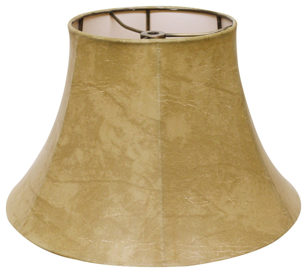 18" Faux Snakeskin Slanted Softback Parchment Lampshade