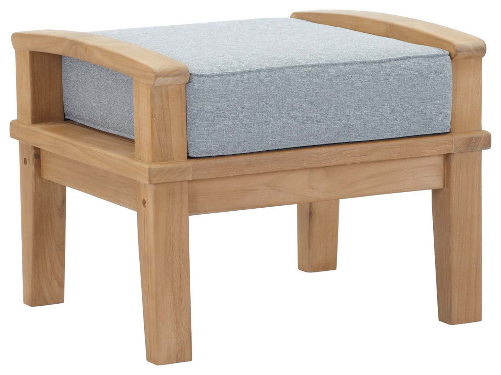 Marina Outdoor Patio Teak Ottoman