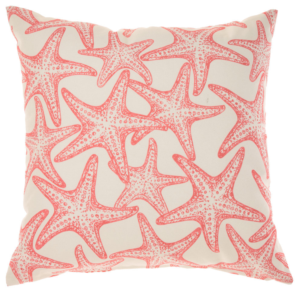 Mina Victory GT133 Throw Pillow, Coral, 18" x 18"