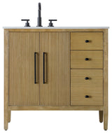 Elegant Lighting VF29636 Blakely 36" - Linen Oak