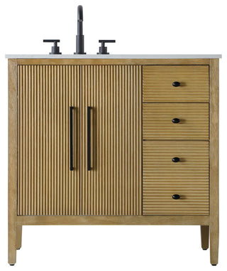 Elegant Lighting VF29636 Blakely 36" - Linen Oak