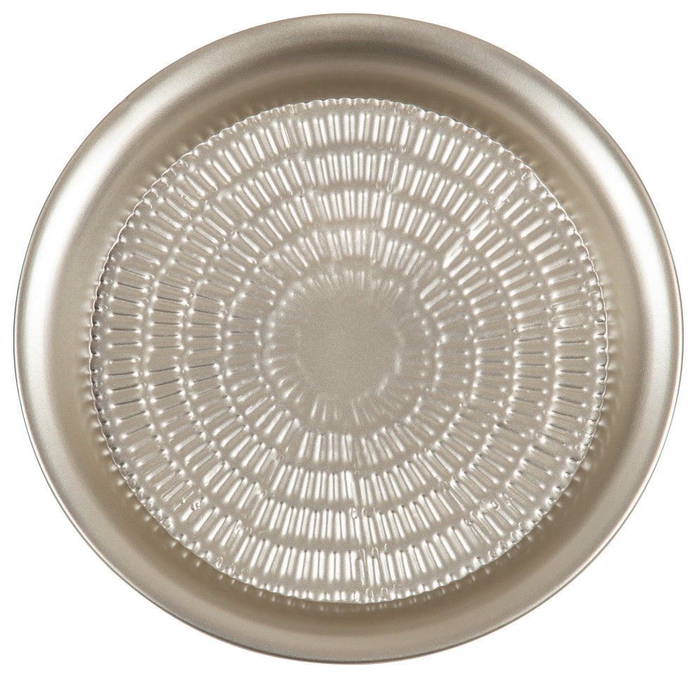 Mahdavi Round Metal Accent Table, Silver, 16.5x16.5x20.5