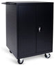 Luxor Black 24 Laptop Computer Charging Cart