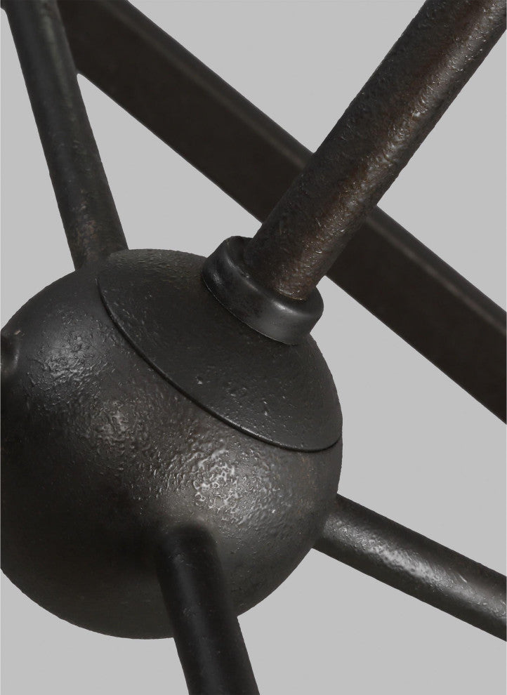 Generation Lighting, CC1094SMS, Medium Lantern, Smith Steel