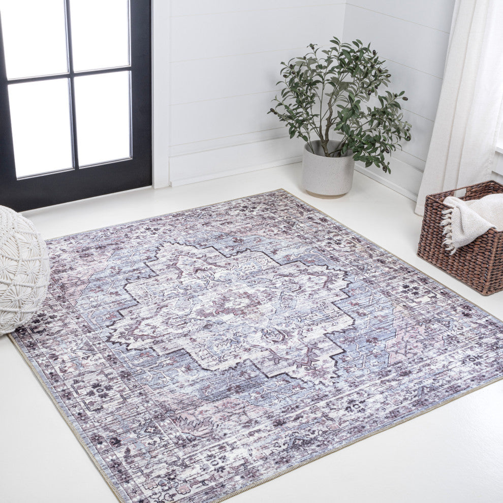 Didim Boho Medallion Machine-Washable Area Rug