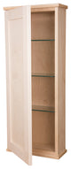 Sandalwood On the Wall Unfinished Cabinet 37.5h x 15.5w x 5.25d
