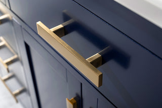 Design Element Valentino 84" Blue Double Rectangular Sink Vanity