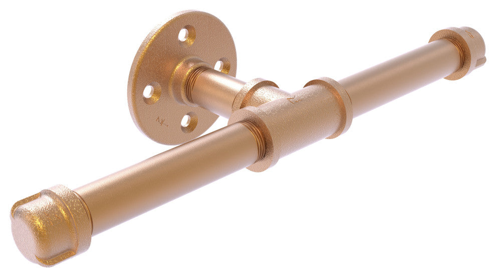 Pipeline Double Roll Toilet Paper Holder, Brushed Bronze