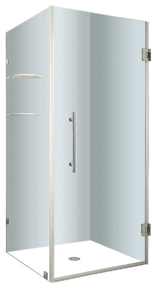Aston Aquadica GS 30"x30"x72" Completely Frameless Square Shower, Chrome