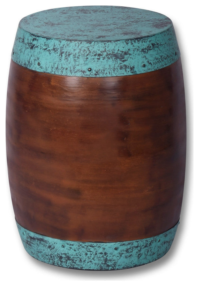 SPI Home Barrel Stool 19.5" x 12.5" x 12.5" 11.00 lbs. Aluminum