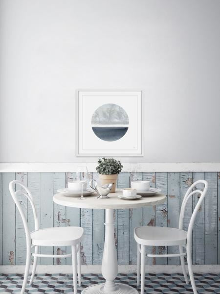 "Above the Horizon" Framed Painting Print, 32"x32"