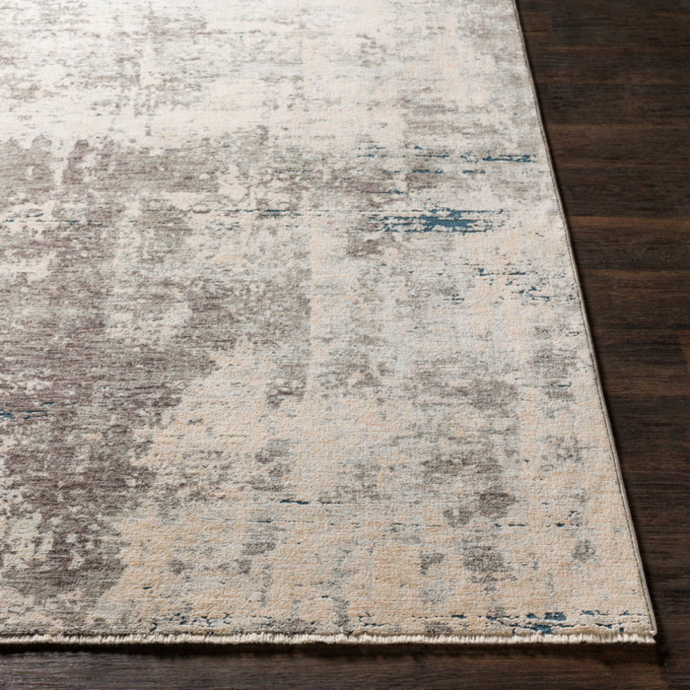 Surya Presidential PDT-2301 9'x13'1" Rug, Gray/Ivory/Butter/Pale Blue/Blue/Lime