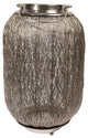 27.25" Beach Day Contemporary Chic Wire Woven Candle Holder