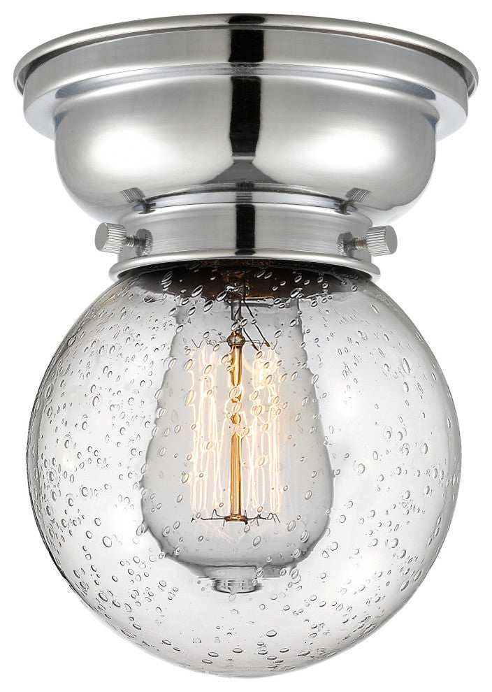 Innovations 623-1F-PC-G204-6 1-Light Flush Mount, Polished Chrome
