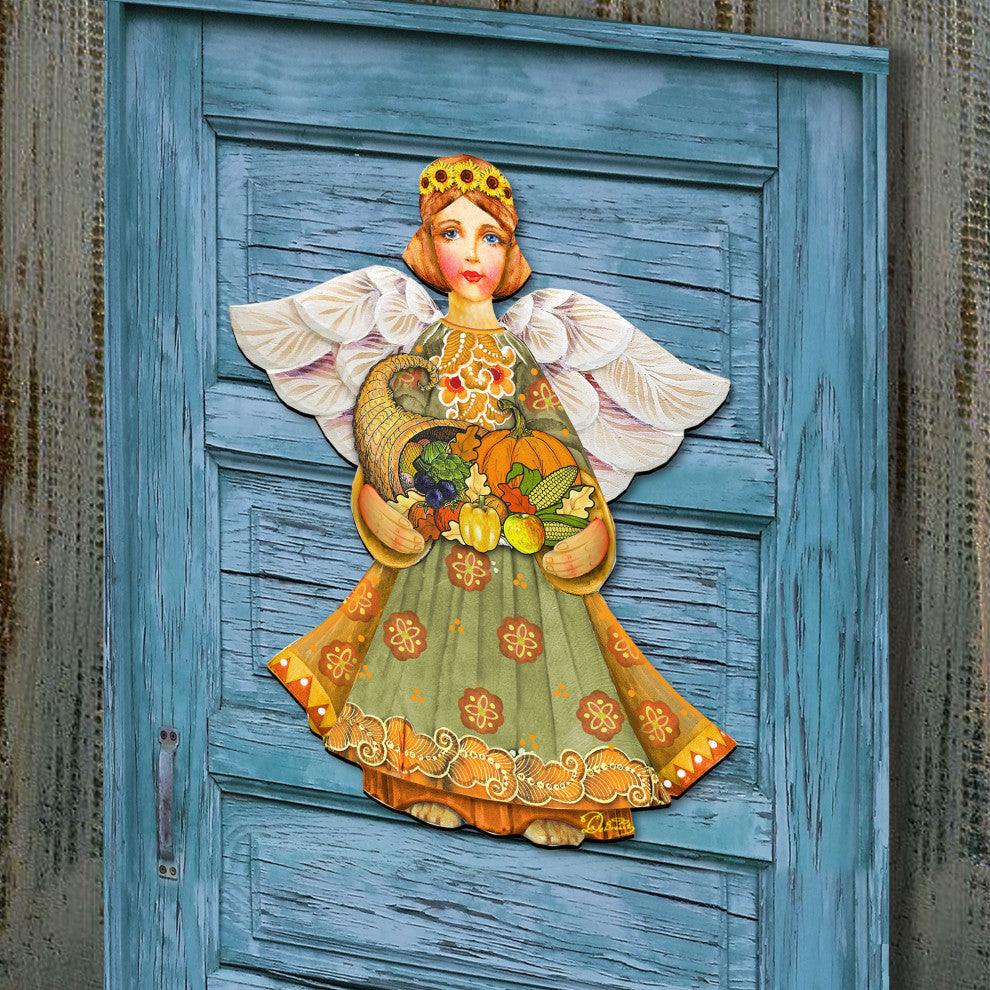 Fall Angel Door Hanger