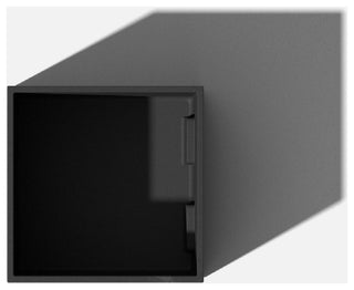 Veadek Geo Series Cube 5" Planter, Black, 5 Inch, 1 Pack