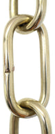 Brass Standard Link Chandelier Chain, 3', Polished Brass, W80