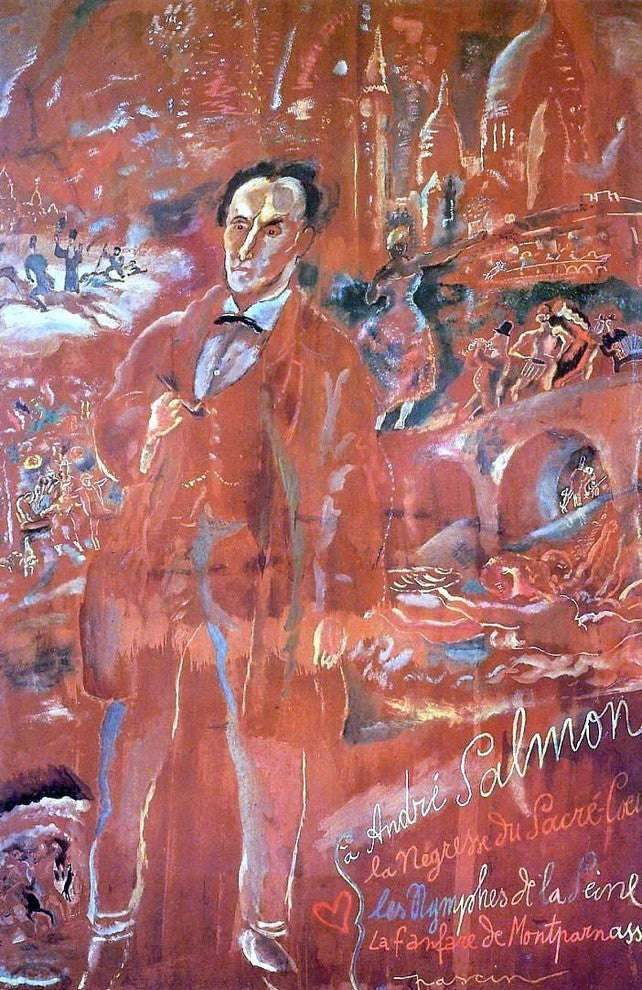 Jules Pascin Andre Salmon and Montmartre, 18"x27" Wall Decal