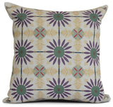 16x16", Geometric, Chaney Outdoor Pillow, Green