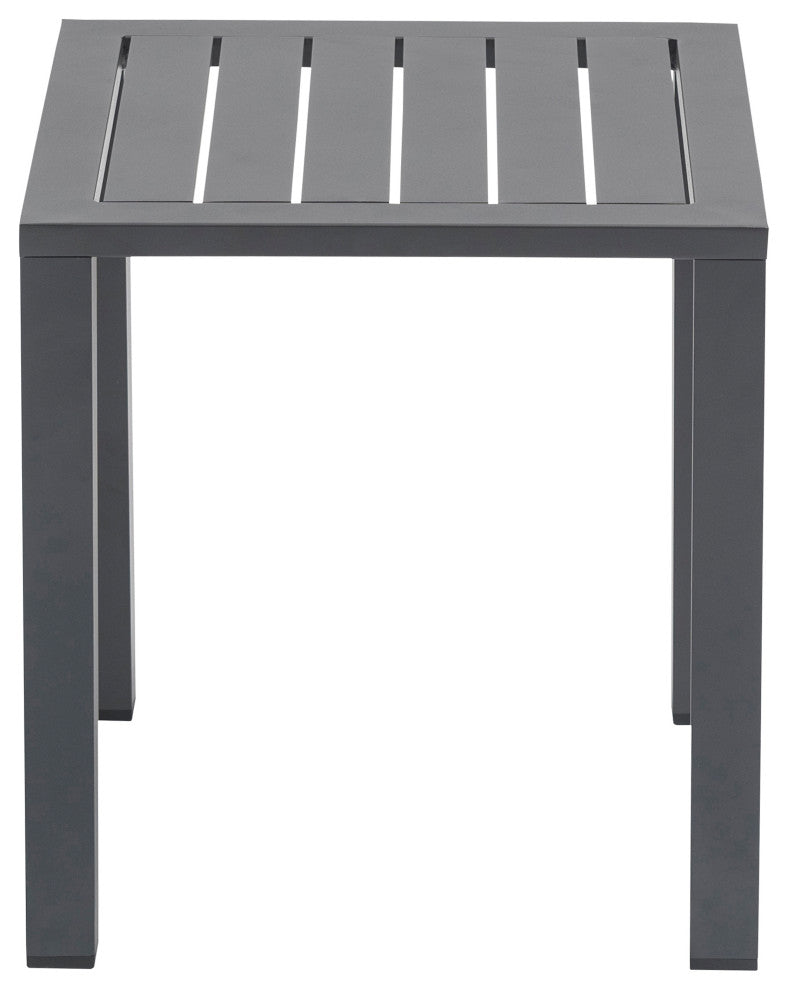 Maldives Outdoor Patio End Table, Grey