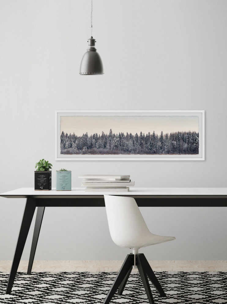 "Beauty of the Trees" Framed Painting Print, 30x10
