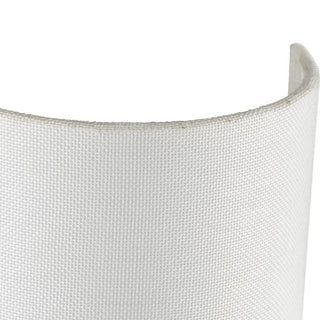 Silva Collection Two-Light Brushed Nickel White Linen Shade Wall Sconce, Brushed Bronze