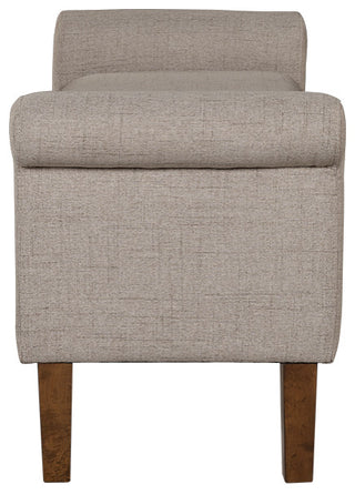 510 Design Aubrey Upholstered Storage Bench, Cream, Bench