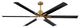 72 in. Large Integrated LED Indoor Brass Ceiling Fan with Light and Remote