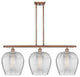 Innovations 516-3I-AC-G462-12-LED 3 Light Island Light, Antique Copper