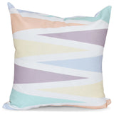 Backgammon, Geometric Print Pillow, Lavender, 18"x18"