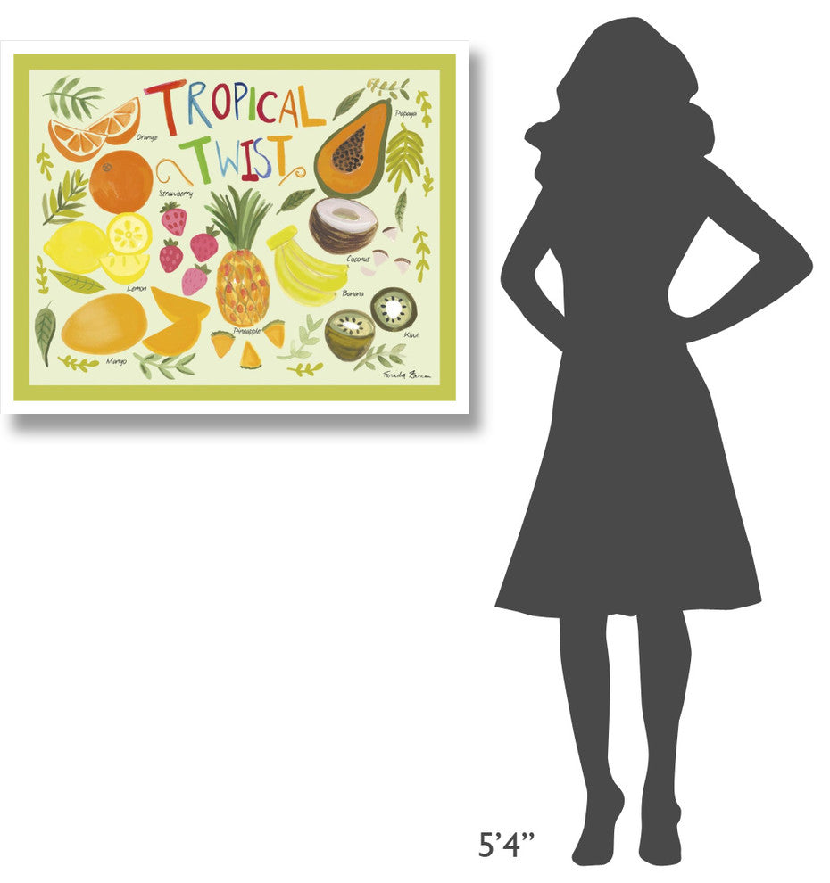"Fruity Smoothie II" Digital Paper Print by Farida Zaman, 37"x30"