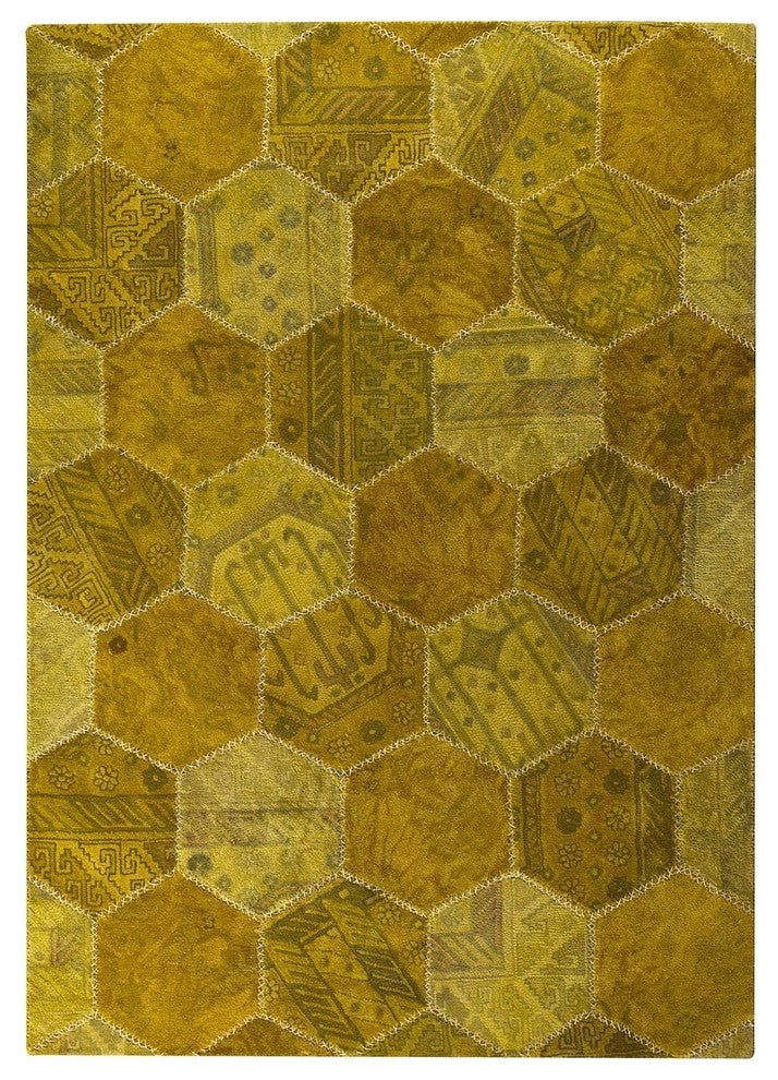 Hand Tufted Gold Wool Area Rug