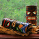 Set of 5 Polynesian Style Wooden Tiki Masks 10 in.