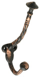 Heavy Duty Coat and Hat Hook, 5", Distressed Copper, Individual Hook, Hooks