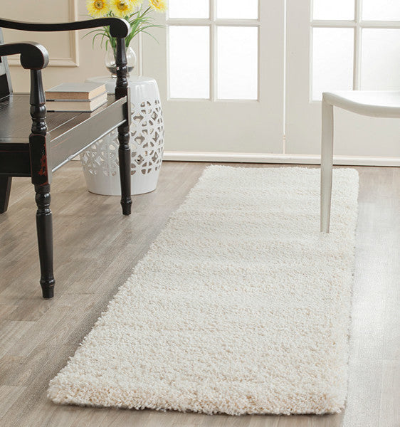 Safavieh Milan Shag Sg180-1212 Rug, Ivory, 2'0" X 8'0"