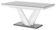 CHARA Extendable Dining Table, Grey/White
