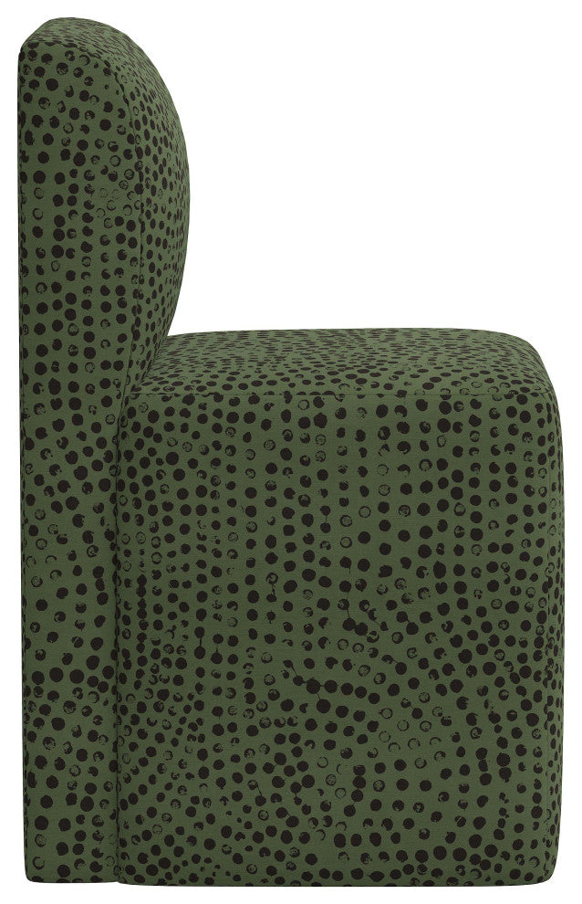 Dining Chair, Aussie Dot Sage Oga