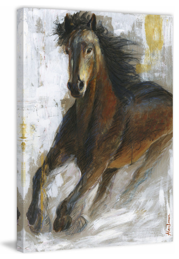 "Storm" Painting Print on Wrapped Canvas, 30x45