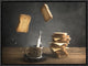 "Splash" Framed Canvas Giclee by Ali Bader, 17x13"