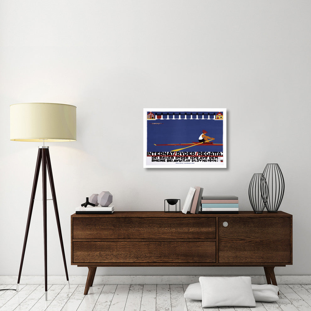 "Internat / Ruder / Regatta" Digital Paper Print by Niklaus Stoecklin, 32"x23"
