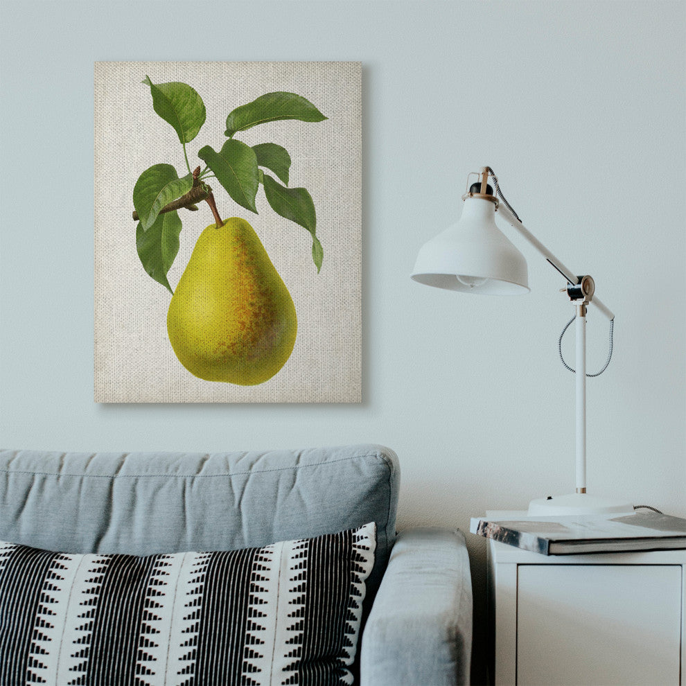 Vintage Fruit Pear Painting, 30"x40"