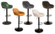 Hunter Green Vintage Leatherette Bar Stool, Set of 2