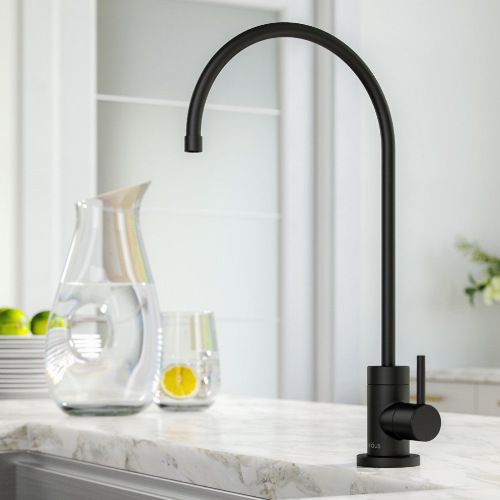 Purita Drinking Water Dispenser Beverage Kitchen Faucet, Matte Black